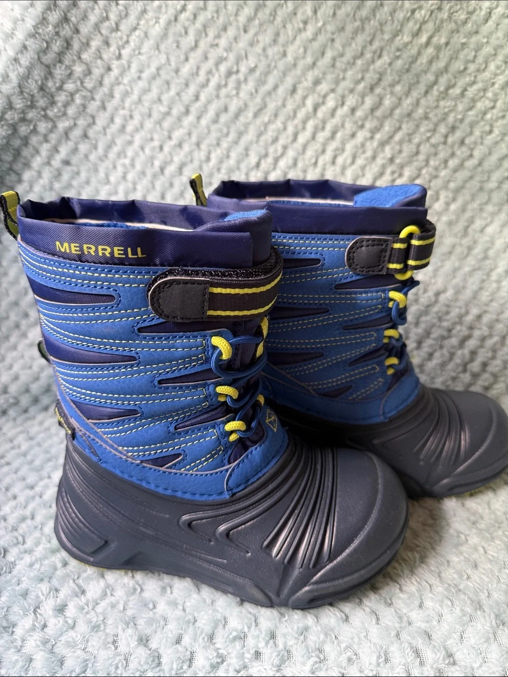 Merrell Kids Blue and Navy Insulated Snow Boots